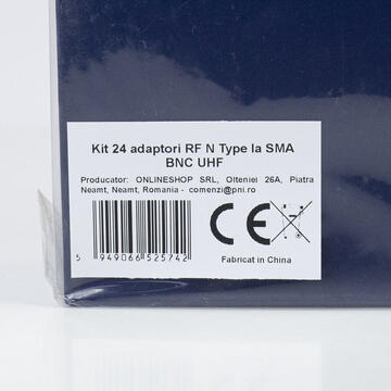 PNI Kit 24 adaptori RF N Type la SMA BNC UHF