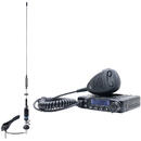 Statie radio Pachet Statie radio CB PNI ESCORT HP 6500 ASQ, RF Gain, 4W, 12V + Antena CB PNI S75 cu cablu si montura fixa 7-9KM
