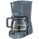 Cafetiera Russell Hobbs 22613-56, Filter coffee machine, Gri, 975 W, 1.25 litri, alimentare cafea macinata, numara cesti 10,panou mecanic, 24 luni