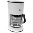 Cafetiera Midea Drip Coffee Maker MA-D1502AW1 Alb 980 W  1.25 litri