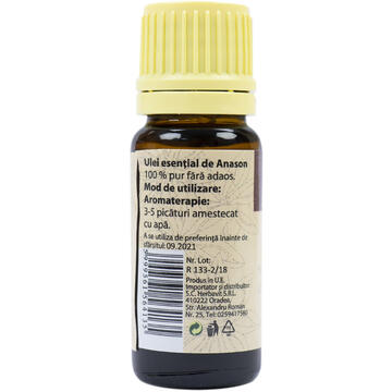 Aparate aromaterapie si wellness PNI Ulei esential de Anason stelat (illicium verum) 100 % pur fara adaos 10 ml