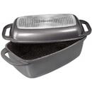 Stoneline 7947 Roasting pot, 40 x 22 cm, Aluminum lid, Suitable for induction hob, Oven-safe, Anthracite