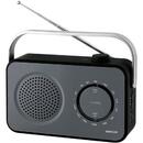 Radio portabil AM/ FM cauciucat Sencor, 1 W RMS, difuzor 3 inch, Negru