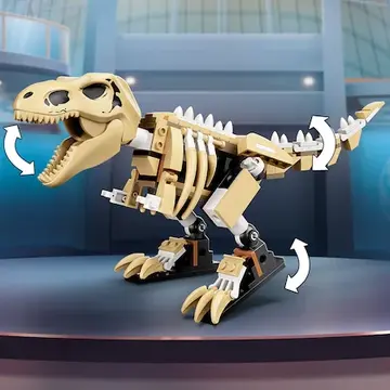 LEGO Jurassic World - Expozitia fosilei dinozaurului T. rex 76940, 198 piese