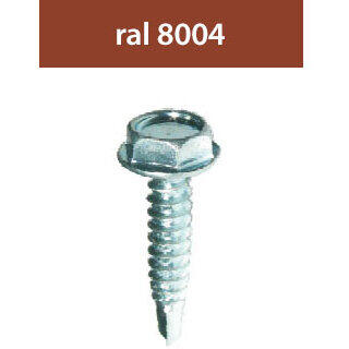 INDEX SURUBURI PERFORATOARE RAL8004-ARAMIU 4.8X28MM, 250/SET