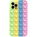 Husa Lemontti Husa Heart Pop it iPhone X / XS Multicolor 4