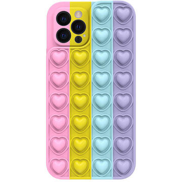 Husa Lemontti Husa Heart Pop it iPhone 11 Pro Multicolor 3