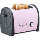 Prajitor de paine Prajitor de paine Trisa Retro Line 7367.8712 culoare roz, putere 800W,  6 pozitii reglabile pentru o rumenire perfecta a painii