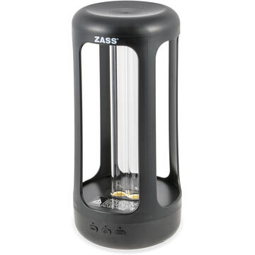 Lampi-UV Lampa germicida cu lumina UV Zass ZUVS 01, 20 W, rata de sterilizare 99.99%, culoare neagra