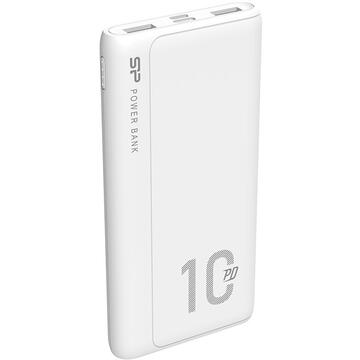 Baterie externa Silicon Power QP15  10000 mAh 2x USB QC 3.0 1x USB-C PD  White