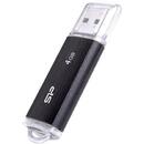Memorie USB Silicon Power Ultima U02 4GB, USB 2.0, Black