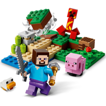 LEGO ® Minecraft - Ambuscada Creeper™ 21177, 72 piese