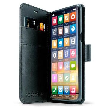 Husa Screenor Smart mobile phone case Wallet case Black