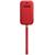 Husa Apple Leather Sleeve with MagSafe pentru iPhone 12 mini, RED