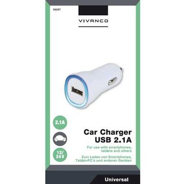 Incarcator de retea Vivanco USB Car Charger