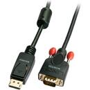 Lindy 41943 video cable adapter 3 m Displayport VGA Black