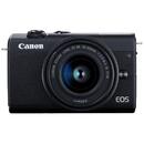 Aparat foto DSLR Canon EOS M200 + EF15-45MM F/3.5-6.3 IS STM MILC 24.1 MP CMOS 6000 x 4000 pixels Black