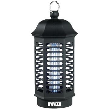 Lampa electrica anti-insecte Noveen Insect killer lamp, cu LED UV, 6.5 W, 800 – 1000 V, IKN4 Lampion Black