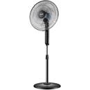 Ventilator Ventilator de birou Noveen, diametru 40 cm, 45 W, 3 trepte de viteza, reglare pe inaltime, F450 Black