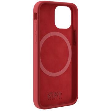 Husa Next One Husa Silicon iPhone 13 Mini, MagSafe, Red