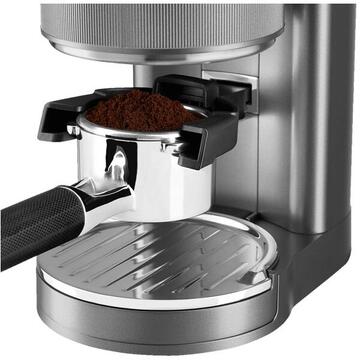 Rasnita KITCHENAID Coffee Grinder 5KCG8433EMS,Argintiu, 150 W ,340 g,Reglează și ajustează timpul de măcinare