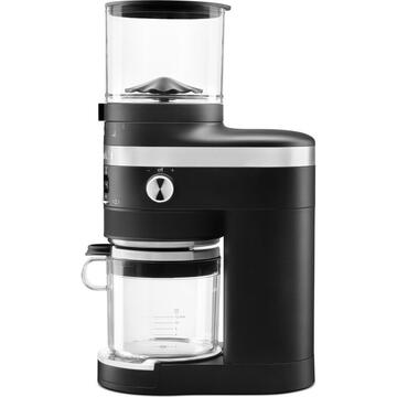 Rasnita KitchenAid Coffee Grinder Artisan 5KCG8433EOB,Negru, 150 W ,340 gr, Tehnologia de dozare automată, inteligentă ajustează automat timpul de măcinare