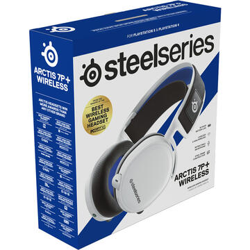 Steelseries Arctis 7P + PS5 + PC Wireless Gaming Headset White