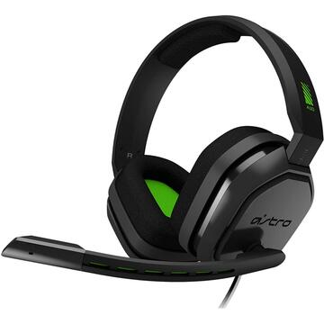 Casti Logitech ASTRO A10 Wired Gaming Headset - XB - GREY/GREEN - 3.5 MM