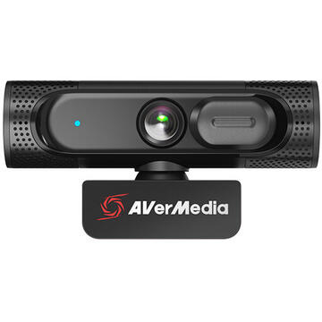 Camera web AverMedia Full HD, Microfon Stereo, USB 2.0, Negru