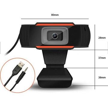 Camera web USB Webcam DUXO WEBCAM-X10 480P USB+JACK VGA