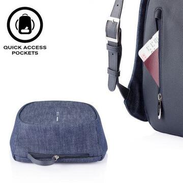 XD DESIGN ANTI-THEFT BACKPACK BOBBY ELLE FASHION JEANS P/N: P705.229