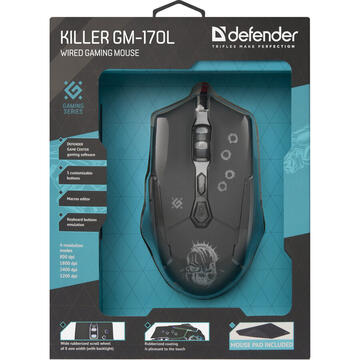 Mouse defender Killer  GM-170L 3200dpi black