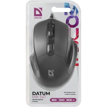 Mouse defender DATUM MB-347  Black 1600dpi