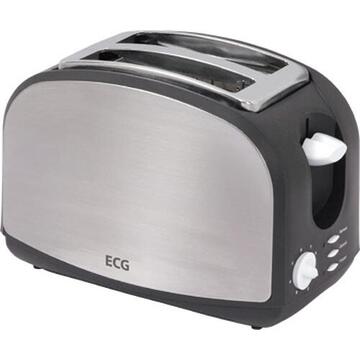 Prajitor de paine ECG ST 968 2 Prajitor de paine 2 felii 900 W gri/negru