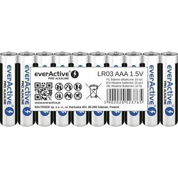 Alkaline batteries everActive Pro Alkaline LR03 AAA - shrink pack - 10 pieces