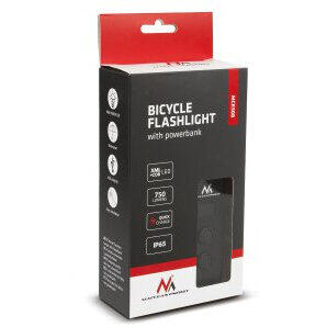 MACLEAN Lanternă XML + Cob LED pentru biciclete, 750 lumeni, Energy + Set PowerBank MCE308