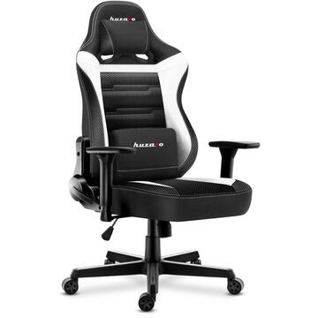 Scaun Gaming huzaro FORCE 7.7 Video Game Chair Gaming Armchair Mesh Seat Negru-Alb