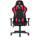 Scaun Gaming Gembird GC-SCORPION-02X Gaming chair "SCORPION", black and red, fabric armchair with red eco-leather accents