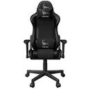 Scaun Gaming Gembird GC-SCORPION-06X Gaming chair "SCORPION", black color, fabric chair with black eco-leather accents