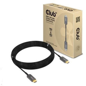 CLUB 3D CAC-1376 Ultra High Speed HDMI™ Certified AOC Cable 4K120Hz/8K60Hz Unidirectional M/M 10m/32.80ft