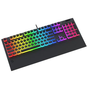Tastatura SPC GEAR GK650K Omnis Kailh Red RGB Puddin Edition, USB, Black