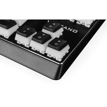 Tastatura Modecom Volcano Lanparty Pudding RGB Negru
