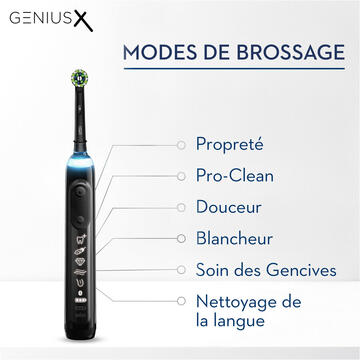 Braun Oral-B Genius X 80354128 electric toothbrush Adult Oscillating toothbrush Black