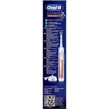 Braun Oral-B Genius X 80354127 electric toothbrush Adult Oscillating toothbrush Pink gold, White