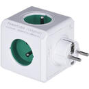 Prelungitor Allocacoc PowerCube Original (E) power extension 5 AC outlet(s) Green,White