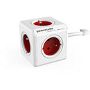 Prelungitor Allocacoc PowerCube power extension 1.5 m 5 AC outlet(s) Indoor Red, White
