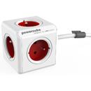 Prelungitor Allocacoc 2304/FREXPC power extension 3 m 5 AC outlet(s) Indoor Red,White