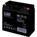 MPL POWER ELEKTRO MPL megaBAT MB 17-12 UPS battery Lead-acid accumulator VRLA AGM Maintenance-free 12 V 17 Ah Black