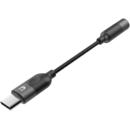 UNITEK M1204A mobile phone cable Black 0.1 m USB C 3.5mm