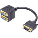 Gembird CC-VGAX2-20CM VGA cable 0.2 m VGA (D-Sub) 2 x VGA (D-Sub) Black